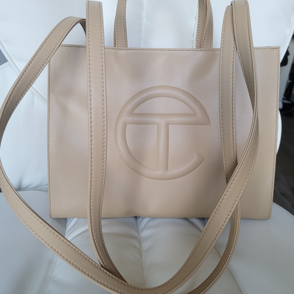Telfar Cream Medium Shopping Bag Tote